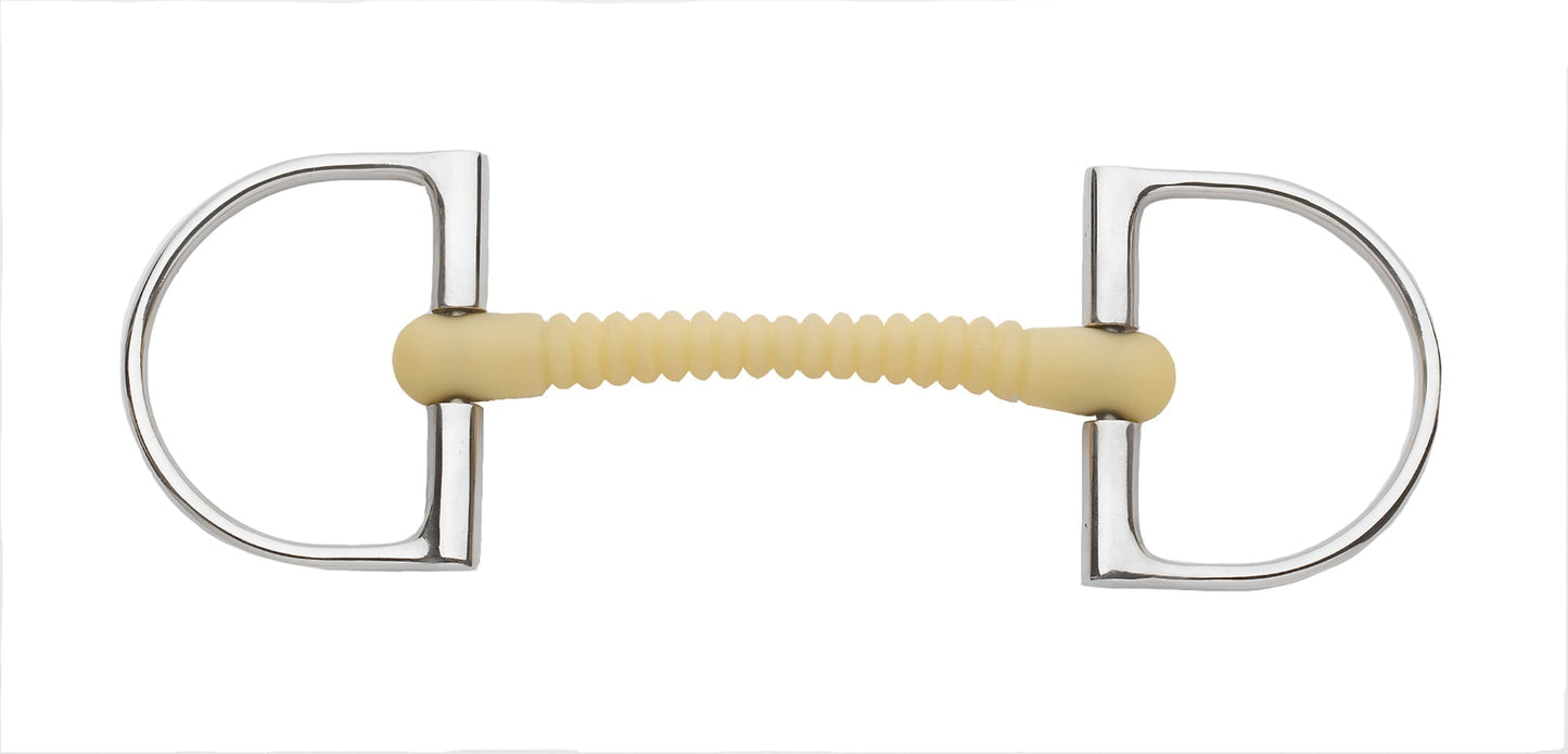 King Hunter D-Ring Pro Ribbed Mullen Mouth Bit