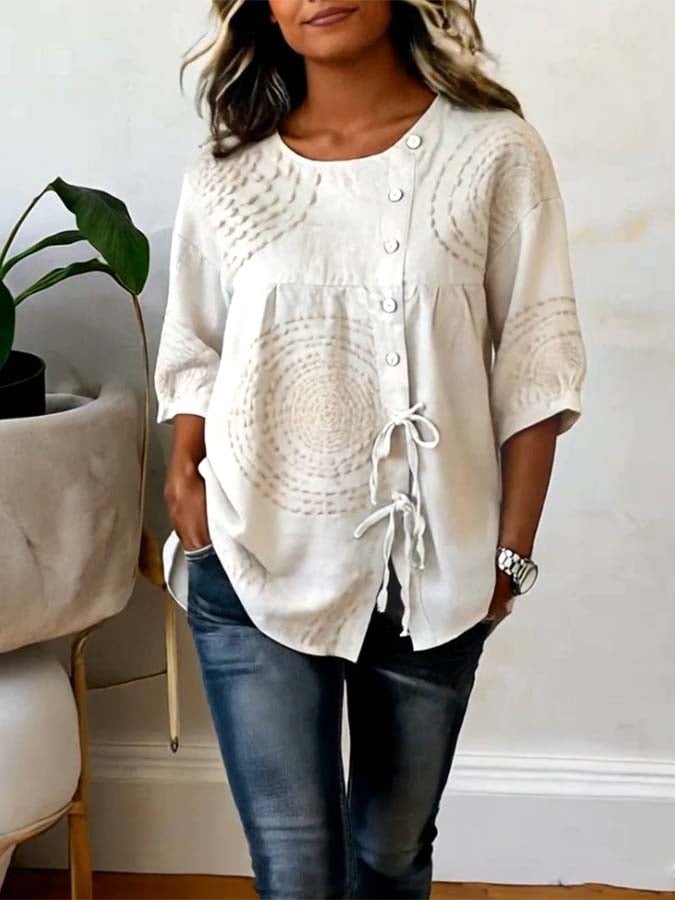 Women'S Casual Printed Shirt