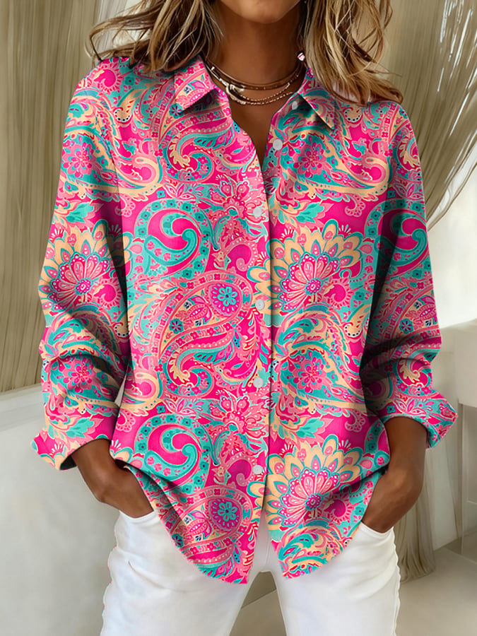 Women's casual vintage Perrier shirt