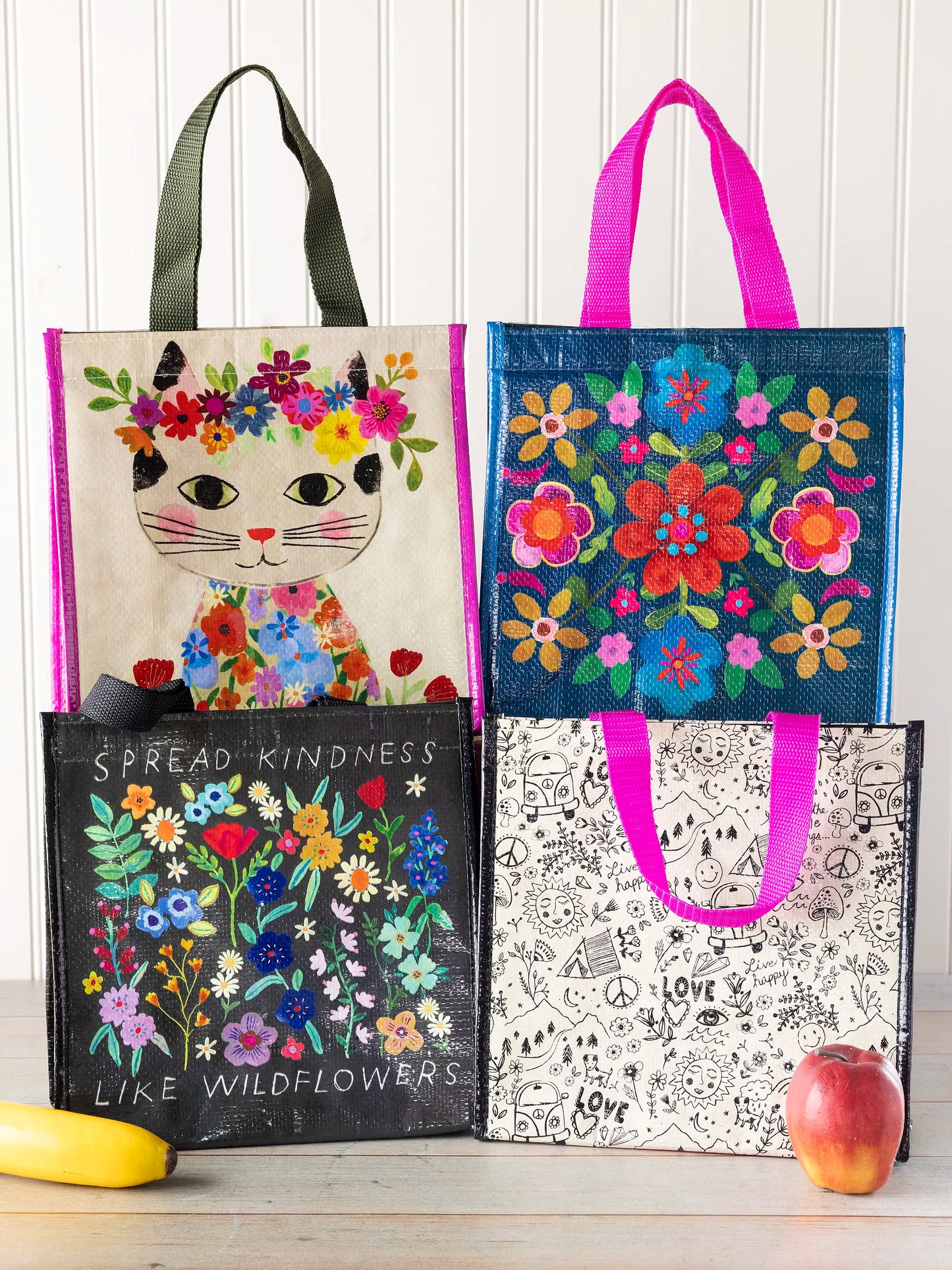 Insulated Lunch Bag - Live Happy Doodles