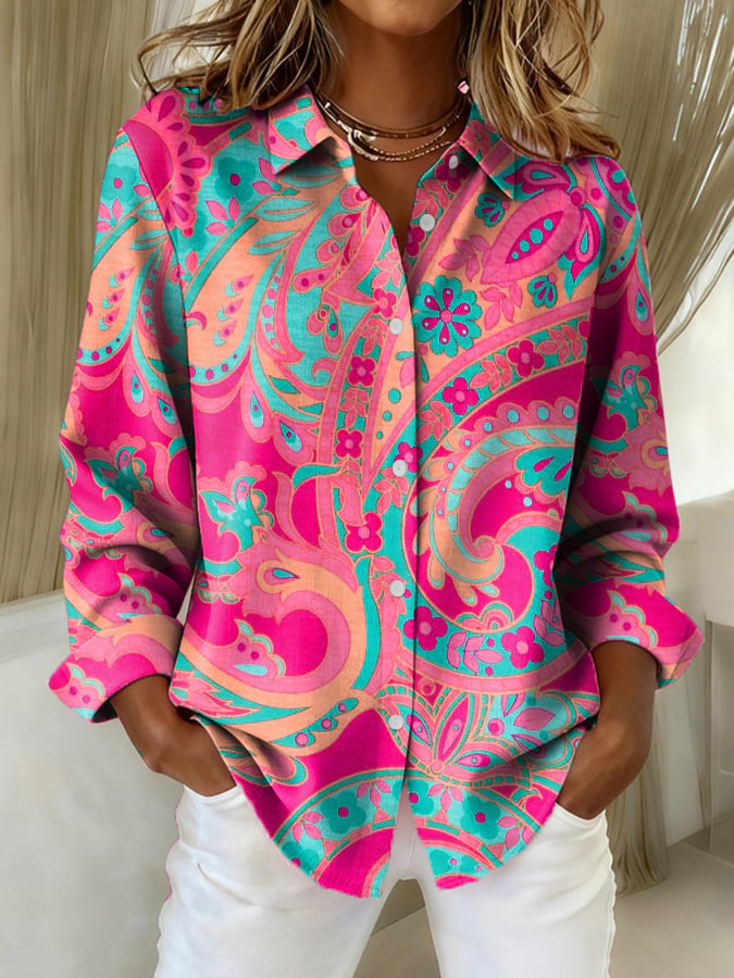 Women's casual vintage Perrier shirt