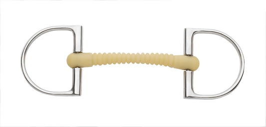 King Hunter D-Ring Pro Ribbed Mullen Mouth Bit