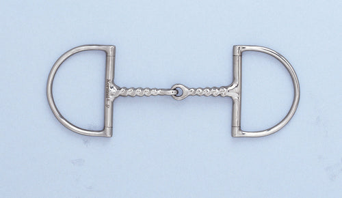 Corkscrew Snaffle Hunter D-Ring Bit
