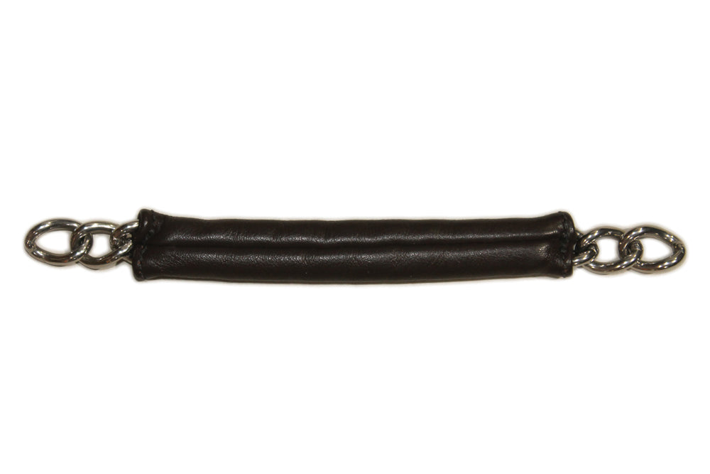 Leather Covered Curb Chain