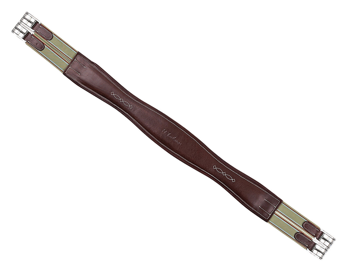 Contour Shaped Padded Leather Girth