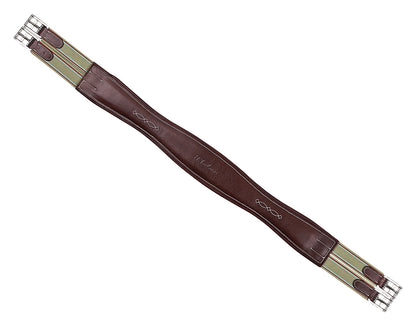 Contour Shaped Padded Leather Girth