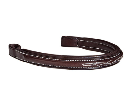 Fancy-Stitched Padded Browband