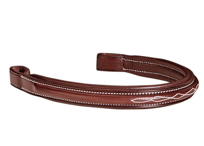 Fancy-Stitched Padded Browband