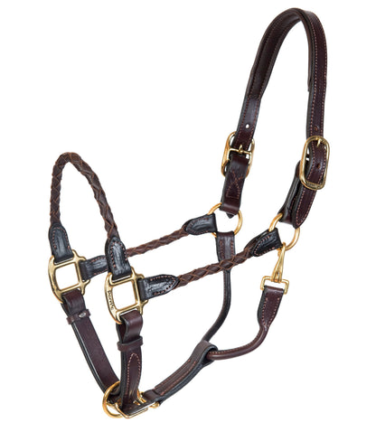 Braided Leather Halter