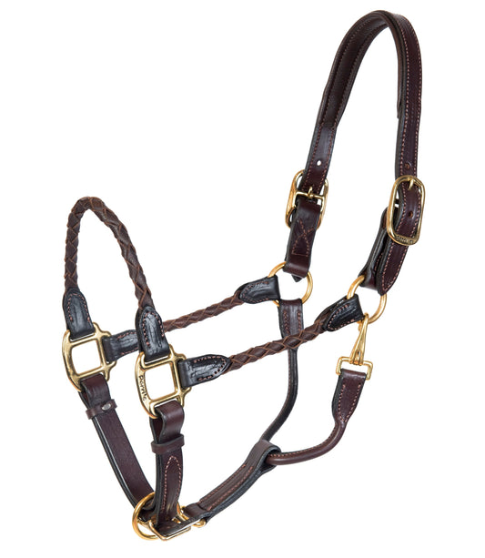 Braided Leather Halter