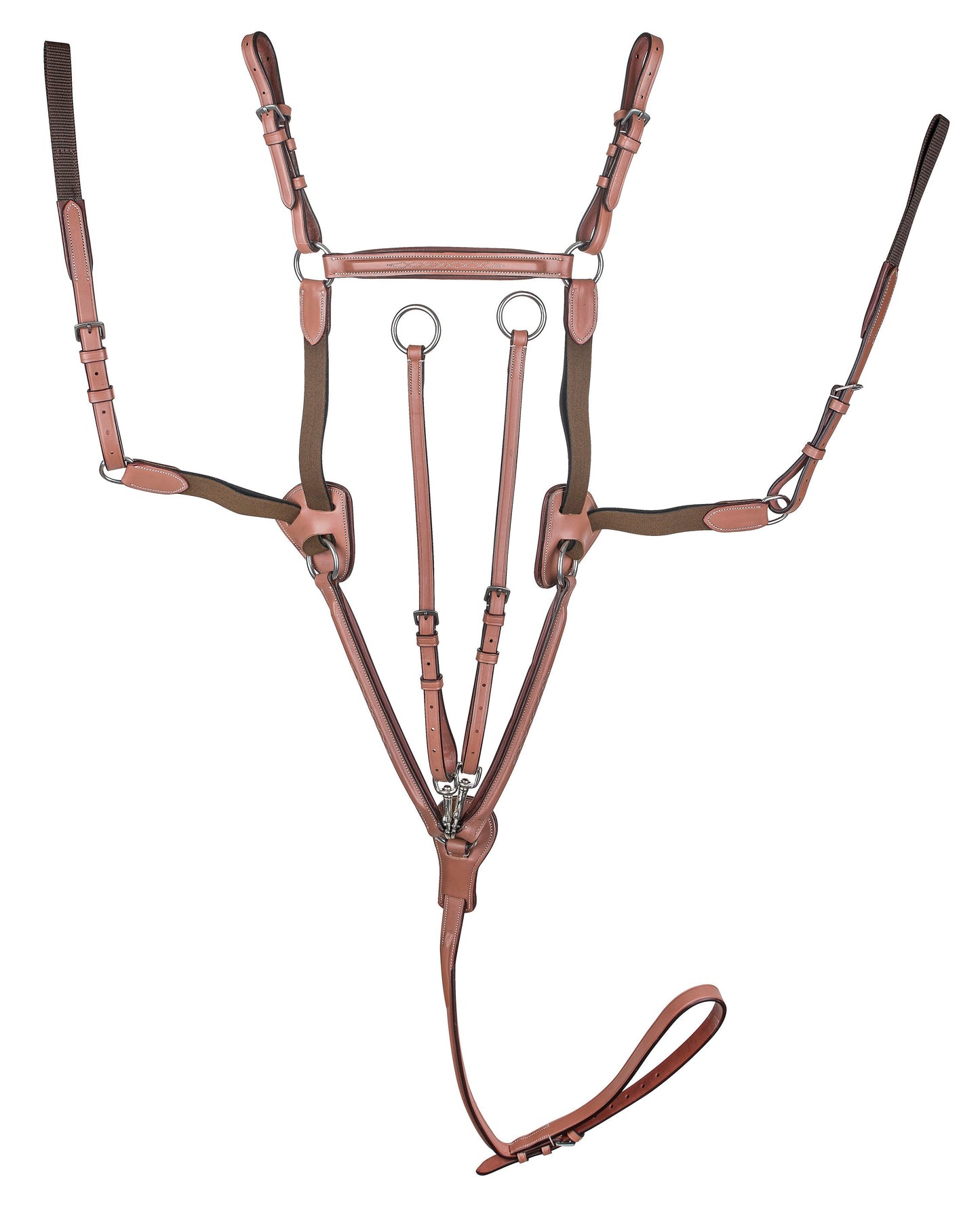 Laureate by Henri de Rivel Raised Fancy-Stitched 5-Point Breastplate with Running Attachment