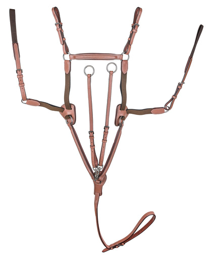 Laureate by Henri de Rivel Raised Fancy-Stitched 5-Point Breastplate with Running Attachment