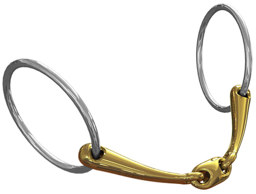 Tranz Angled Lozenge Loose Ring Bit - 18 mm mouth; 70 mm rings