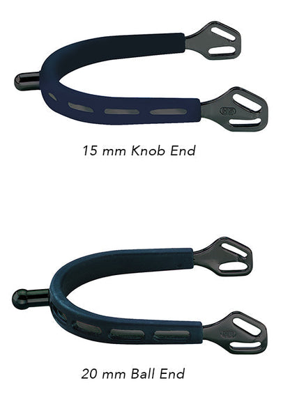Ultra Fit Extra Grip Black Knob Spurs