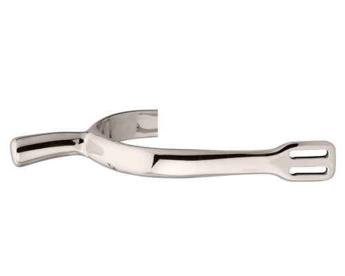 Ladies' German Silver Dressage Spurs - 1 5/8" neck, rounded