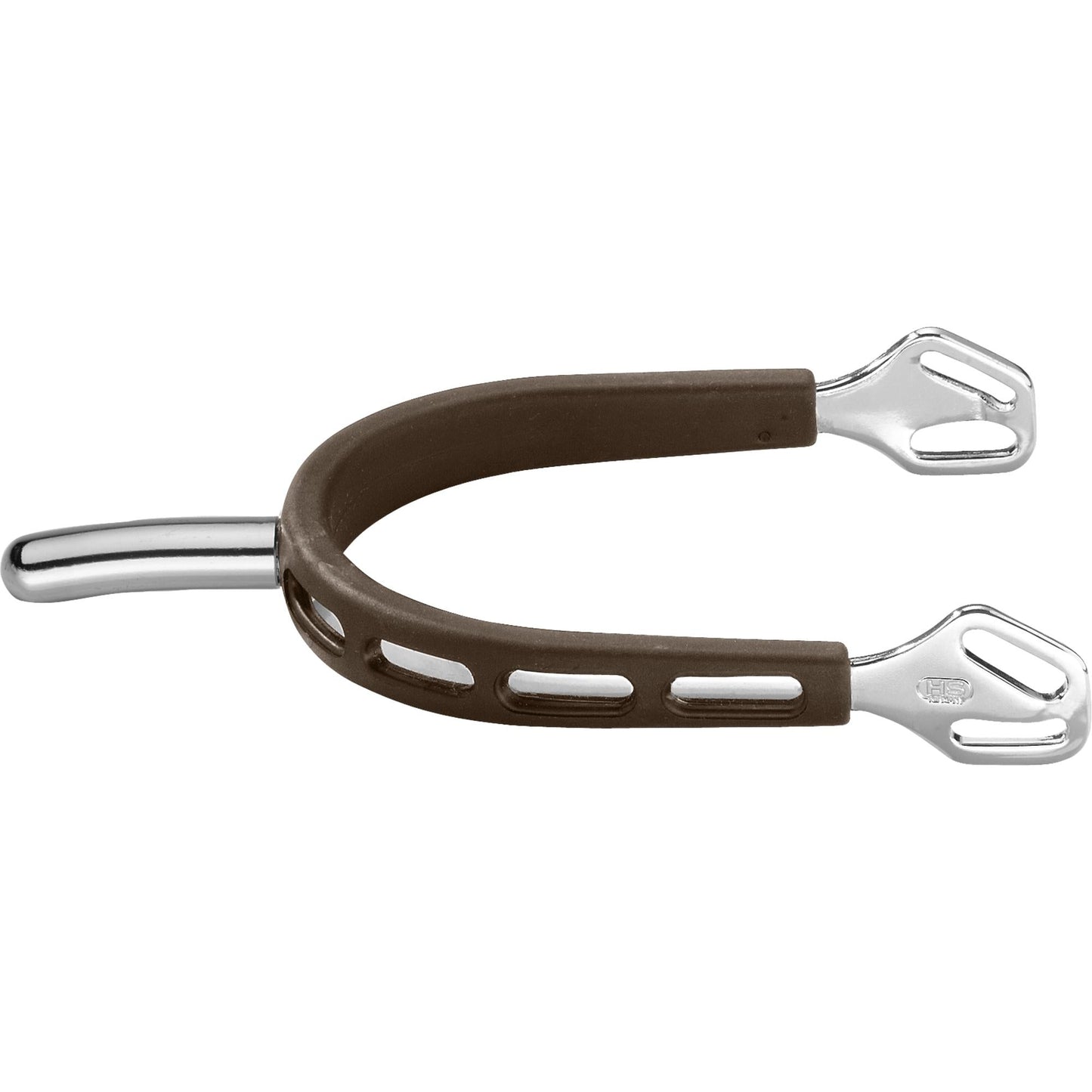 Ultra Fit Brown Grip Small Round Rowel Spurs