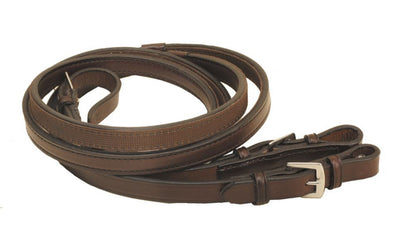 Rubber-Lined Leather Reins