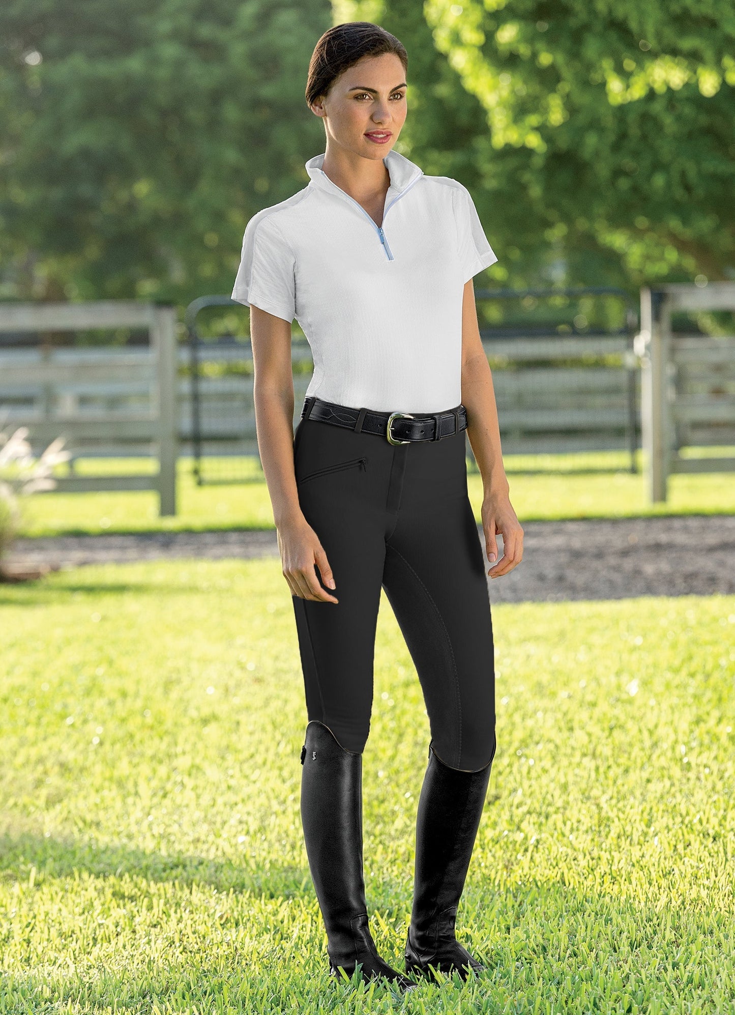 Ladies’ Ribb Full-Seat Breech – Regular length