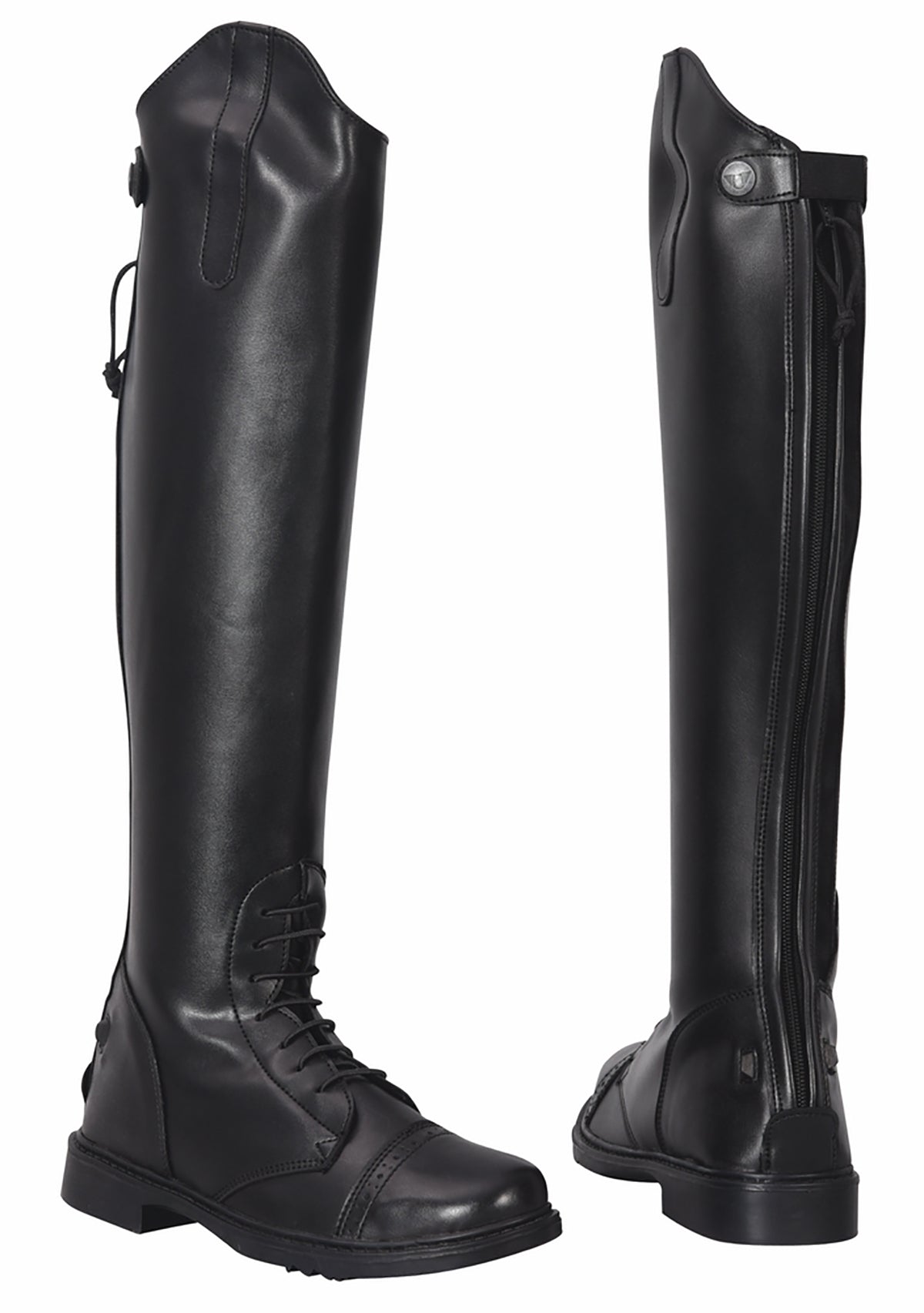 Ladies' Starter Back-Zip Field Boots in Synthetic Leather