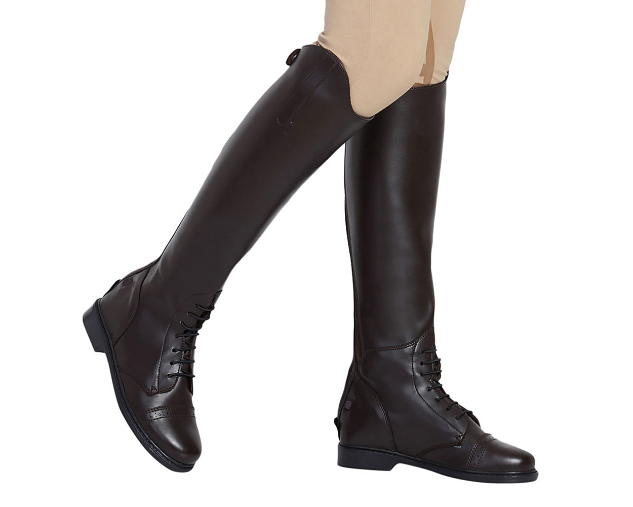 Ladies' Starter Back-Zip Field Boots in Synthetic Leather