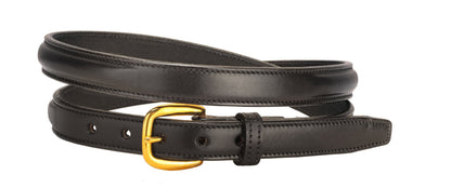/4" Raised Belt with Brass Buckle & Nameplate Space
