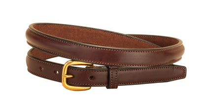 /4" Raised Belt with Brass Buckle & Nameplate Space