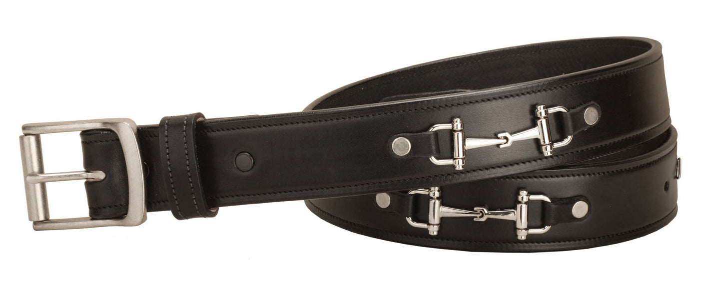 1/2" Belt with Nickel Snaffle Bits