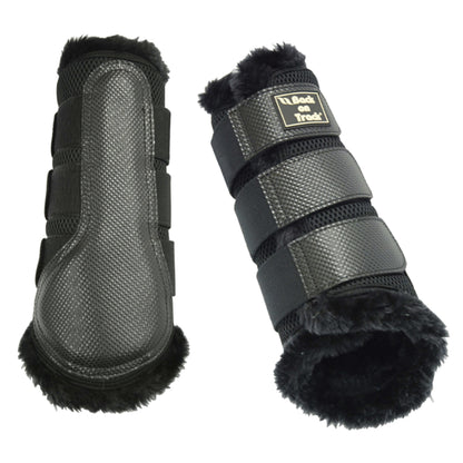 D Mesh Splint Boots with Faux Fur