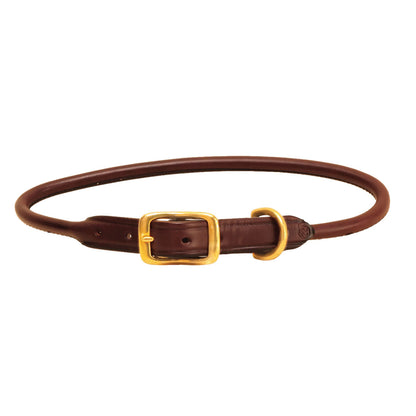 Rolled Leather Dog Collar