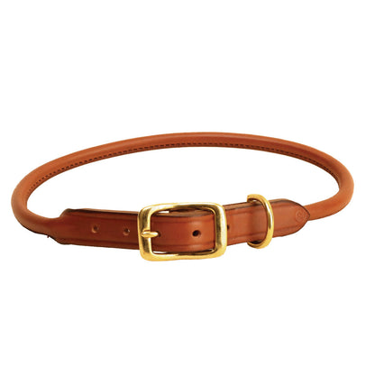 Rolled Leather Dog Collar
