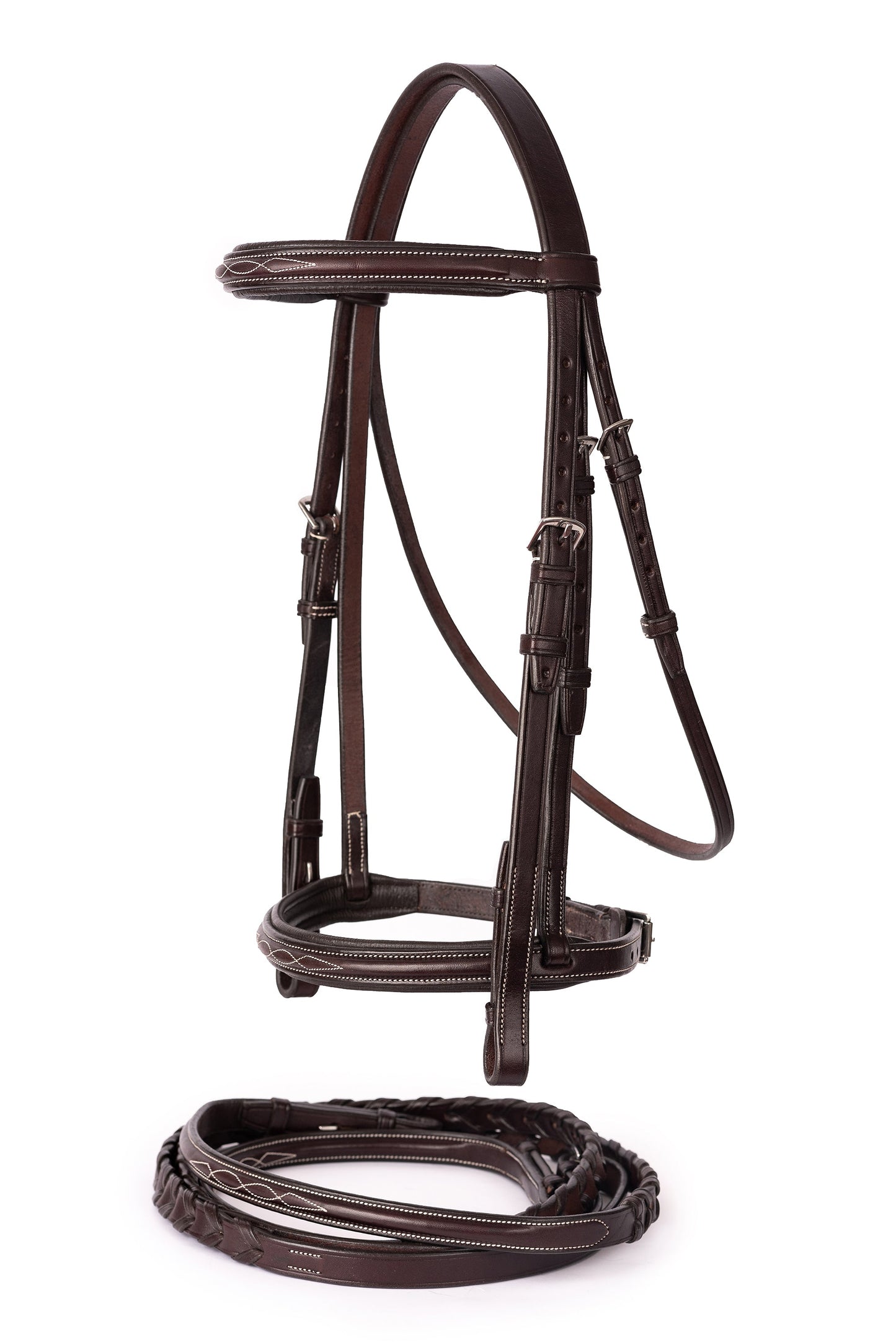 Professional Fancy-Stitched Leather Bridle