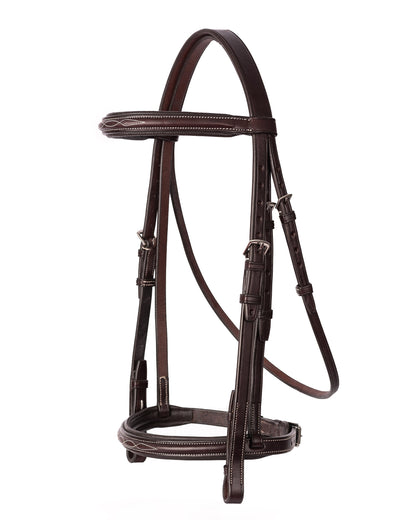 Professional Fancy-Stitched Leather Bridle