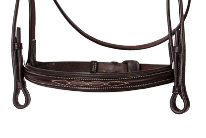 Professional Fancy-Stitched Leather Bridle