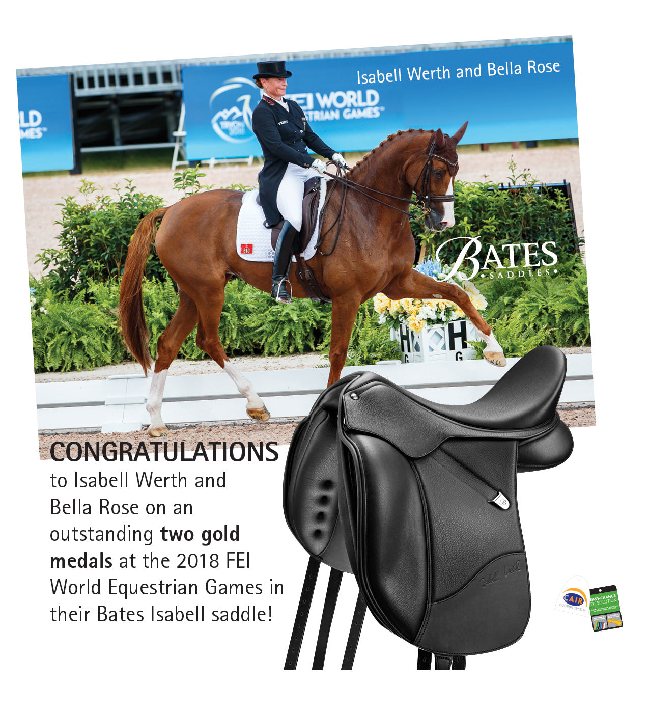 Isabell Luxe Leather Dressage Saddle