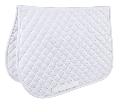 Quilted White All-Purpose Saddle Pad