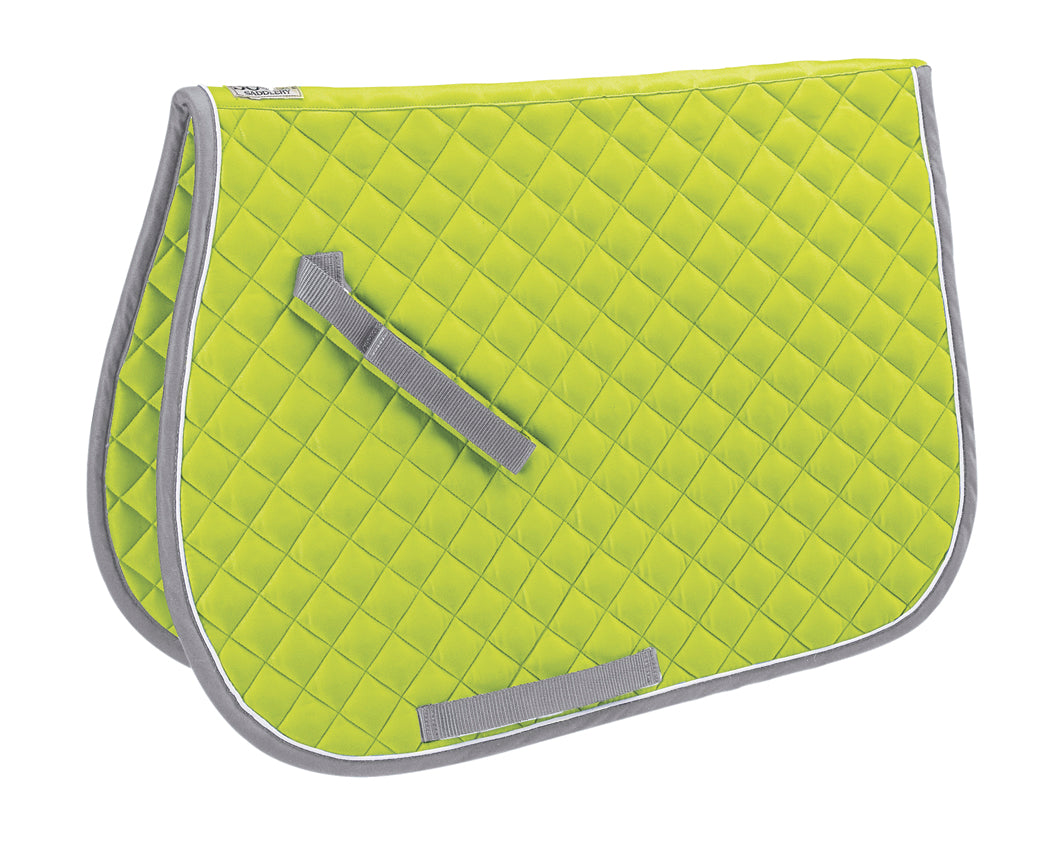 Quilted All-Purpose Piped Saddle Pad