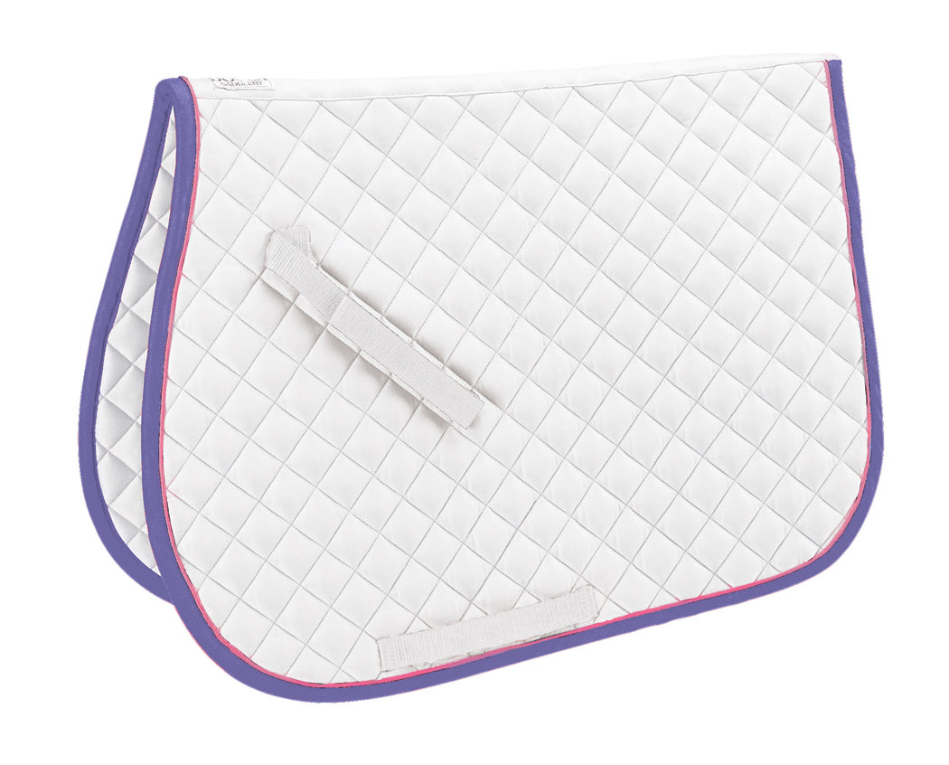 Quilted All-Purpose Piped Saddle Pad