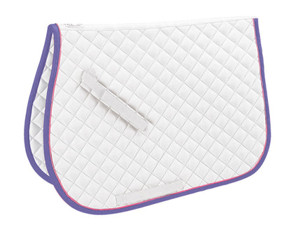 Quilted All-Purpose Piped Saddle Pad