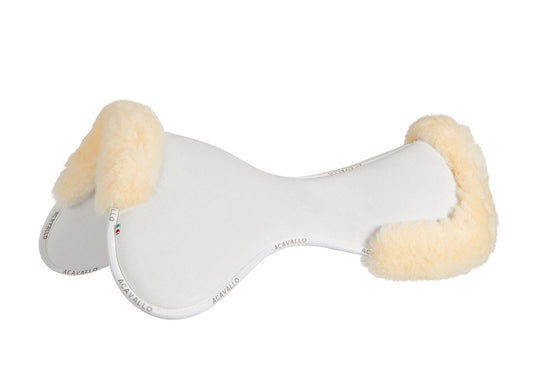 Memory Foam Suede Close Contact Half Pad with Sheepskin
