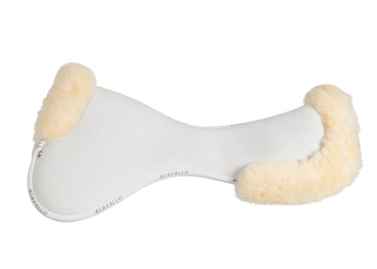 Memory Foam Suede Close Contact Half Pad with Sheepskin