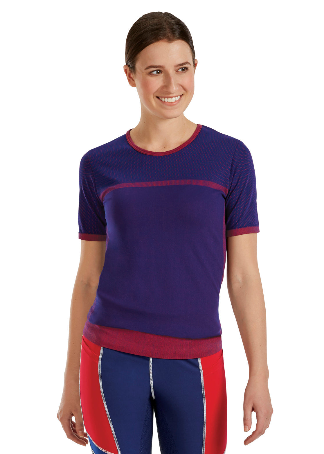 Ladies’ Mesh Knit Seamless Tee