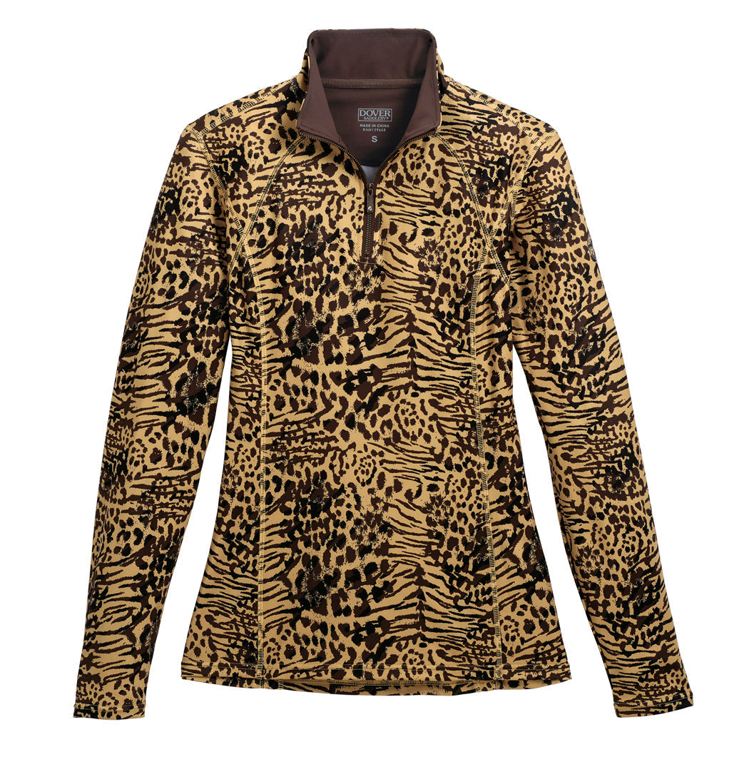 Ladies’ Meredith Print Quarter-Zip Shirt