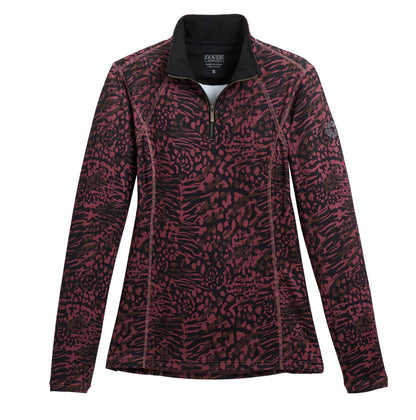 Ladies’ Meredith Print Quarter-Zip Shirt