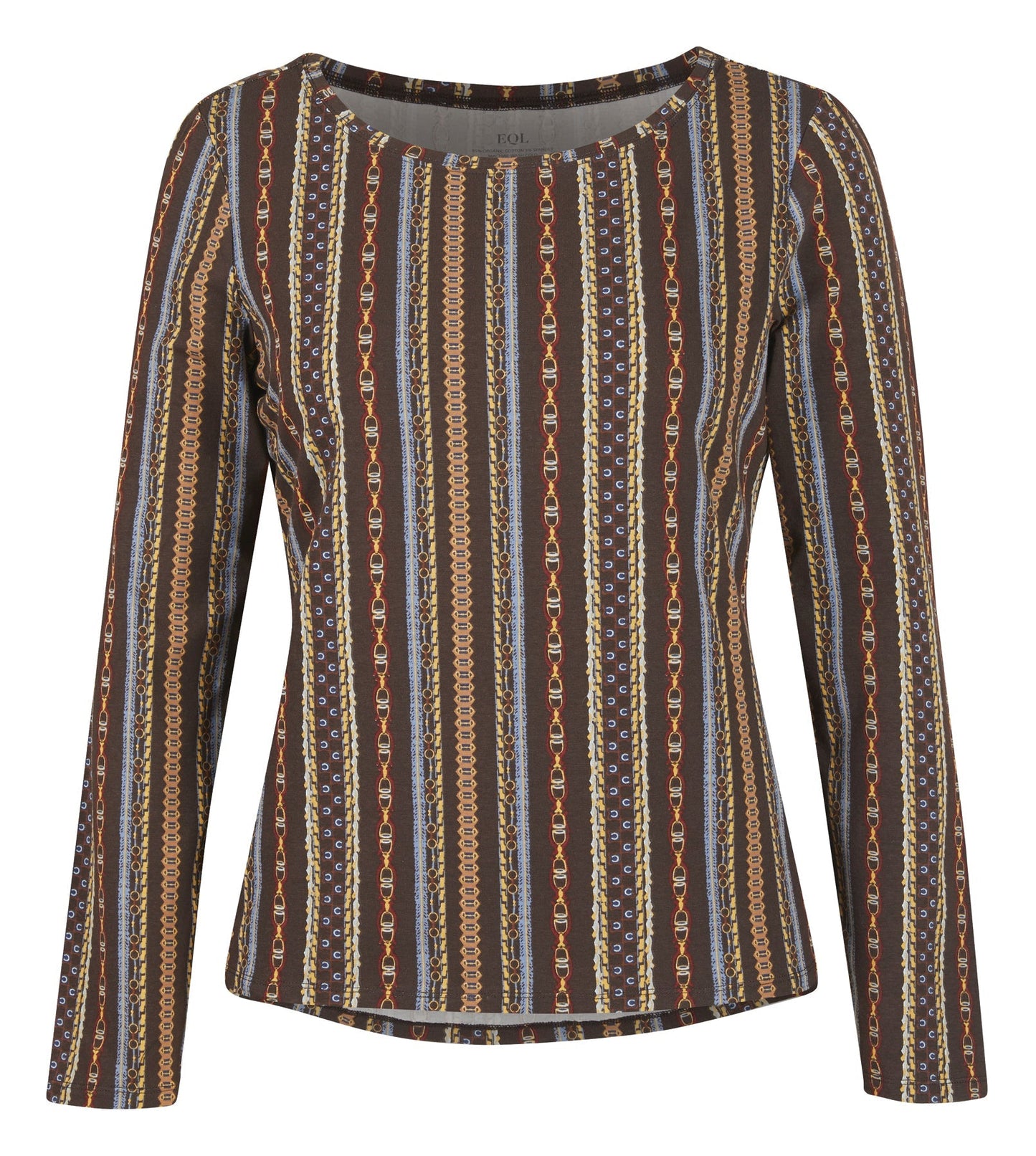 EQL by Ladies’ Organic Cotton Long Sleeve Print Top