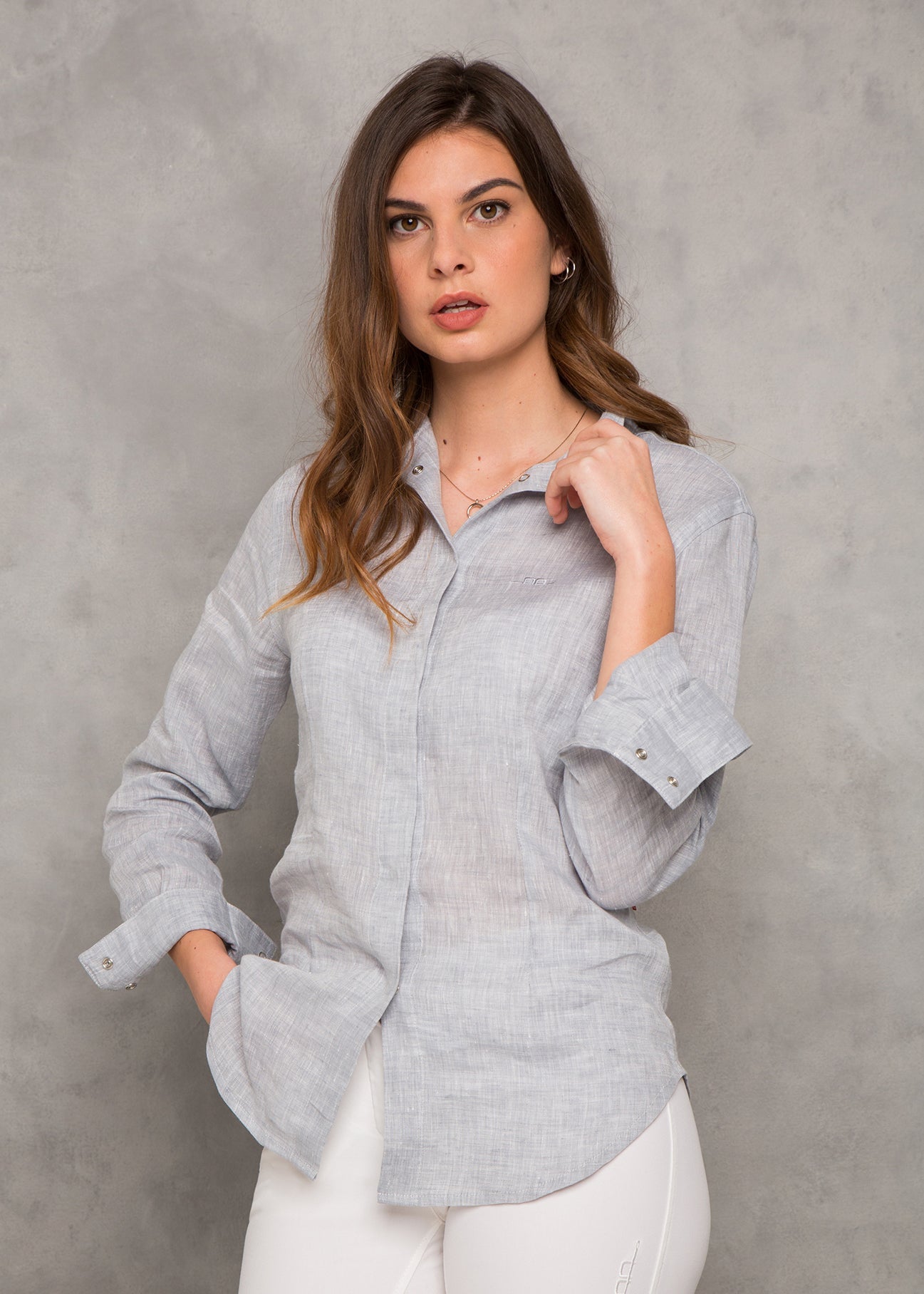 Ladies’ 300 Linen Long Sleeve Shirt