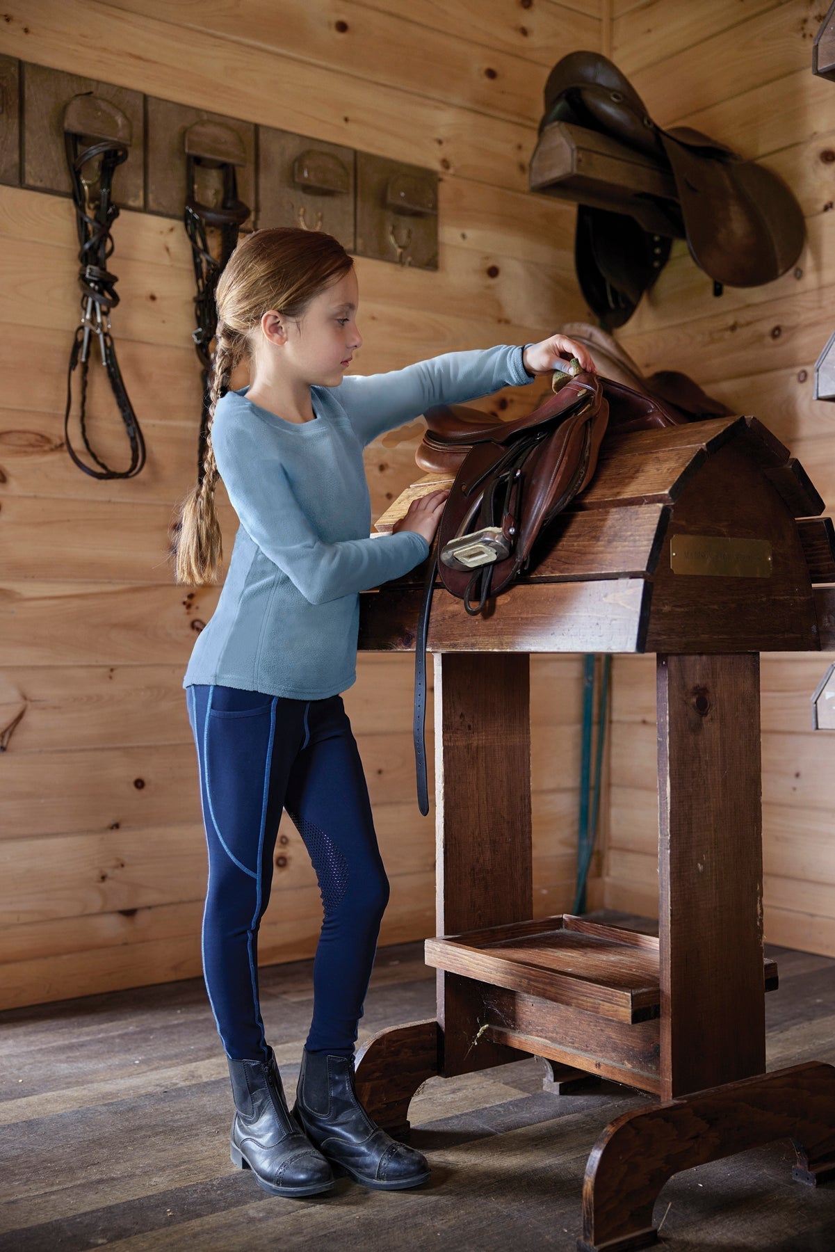 Kids’ Three-Season Knee-Patch Tech Tight