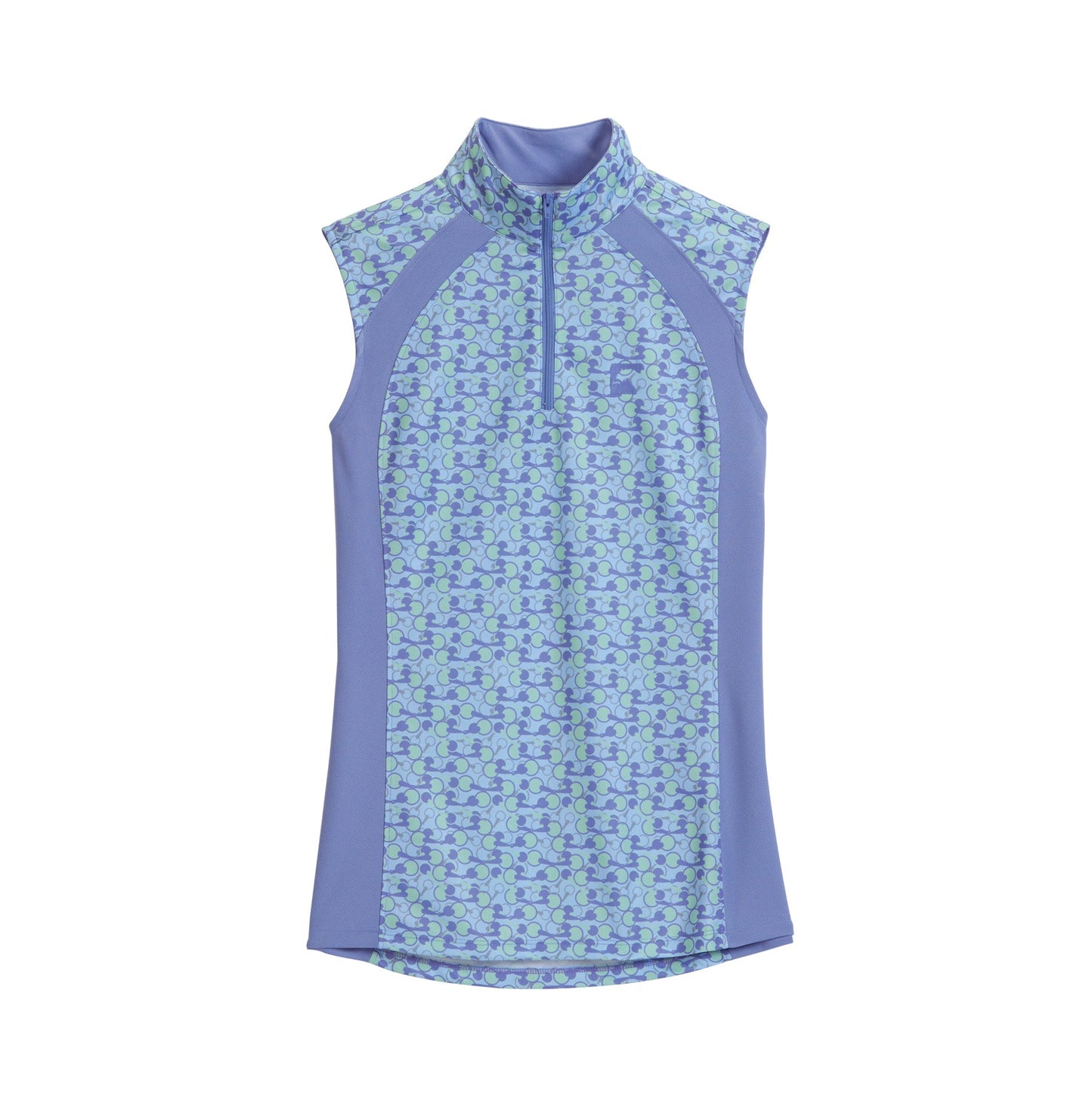 Ladies’ Airflow Quarter-Zip Print Sleeveless Shirt