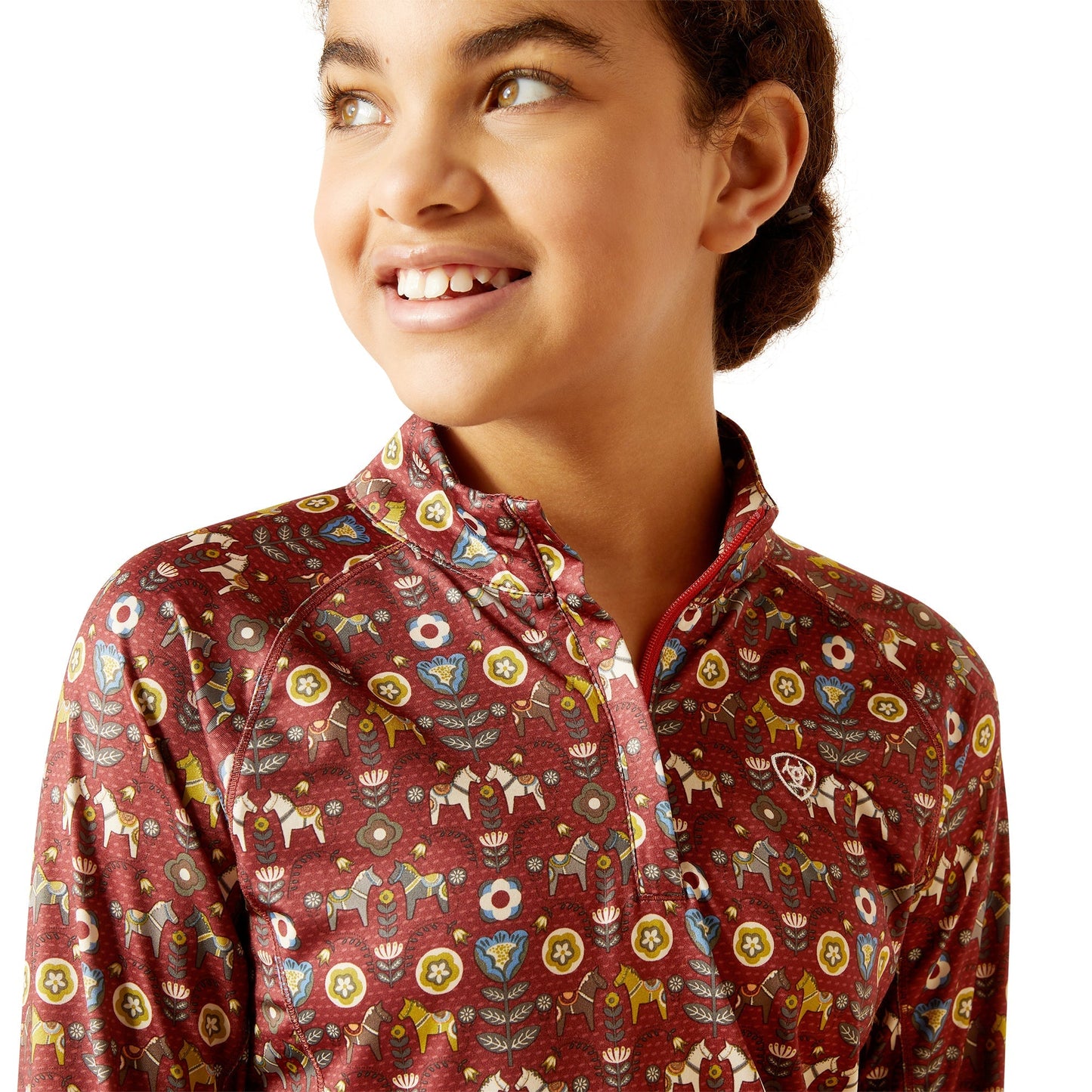Kids’ Lowell Quarter-Zip Print Base Layer 2.0