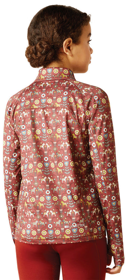 Kids’ Lowell Quarter-Zip Print Base Layer 2.0