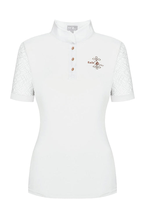 Ladies’ Cecile RoseGold Short Sleeve Show Shirt